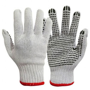 Luva Tricotada Punho Elastico com Pigmentos na Palma Branco Thompson