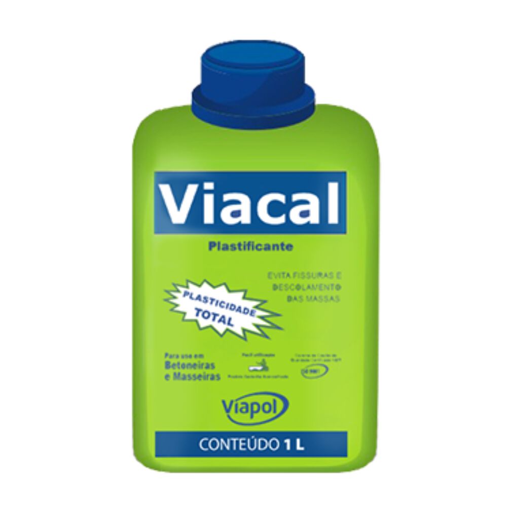 Aditivo Plastificante Viacal 1L Viapol