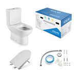 Kit Vaso Sanitário com Caixa Acoplada Assento Sanitário e Itens de Instalação Vesúvio Branco Icasa