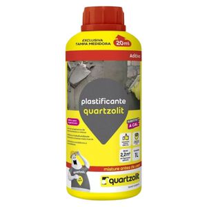 Aditivo Plastificante Marrom Claro 1L Quartzolit Aditivo Plastificante Marrom Claro 1L Quartzolit