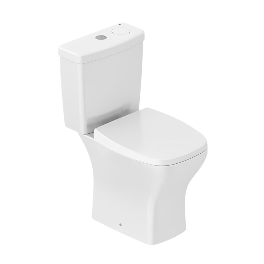Kit Vaso Sanitário Rimless com Caixa Acoplada Smart Clean VIP Branco Celite