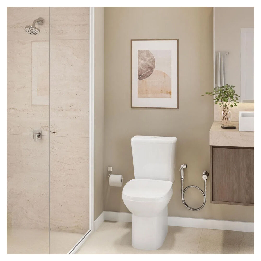 Kit Vaso Sanitário com Caixa Acoplada Flex Branco Deca