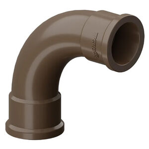 Curva 90° PVC Soldável 20mm Marrom Tigre Curva 90° PVC Soldável 20mm Marrom Tigre