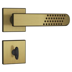 Fechadura Stam 823/21 Banheiro Acabamento Oxidado E-Coat - Roseta Quadrada Fechadura Stam 823/21 Banheiro Acabamento Oxidado E-Coat - Roseta Quadrada