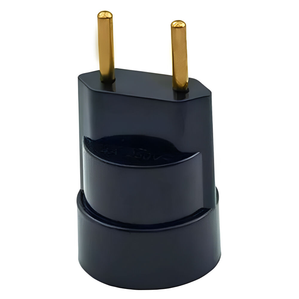 Bocal Adaptador com Plug Macho com 1 Unidade Preto Foxlux