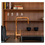 Misturador Monocomando de Mesa para Cozinha Spin Red Gold Deca