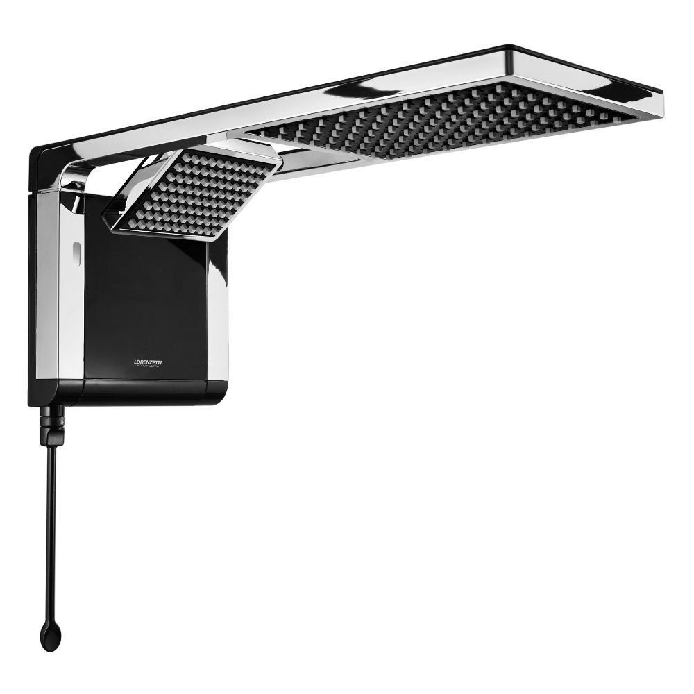 Chuveiro Lorenzetti Acqua Duo Flex Eletrônico Preto/Cromado