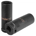 Soquete Sextavado Longo de Impacto 21mm Encaixe de 1/2" Vonder
