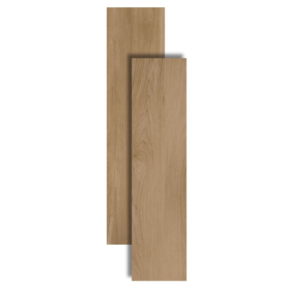 Porcelanato Amadeirado Acetinado Borda Retificada 26x106cm Carvalho Natural Biancogres (Caixa com 2,00m²)