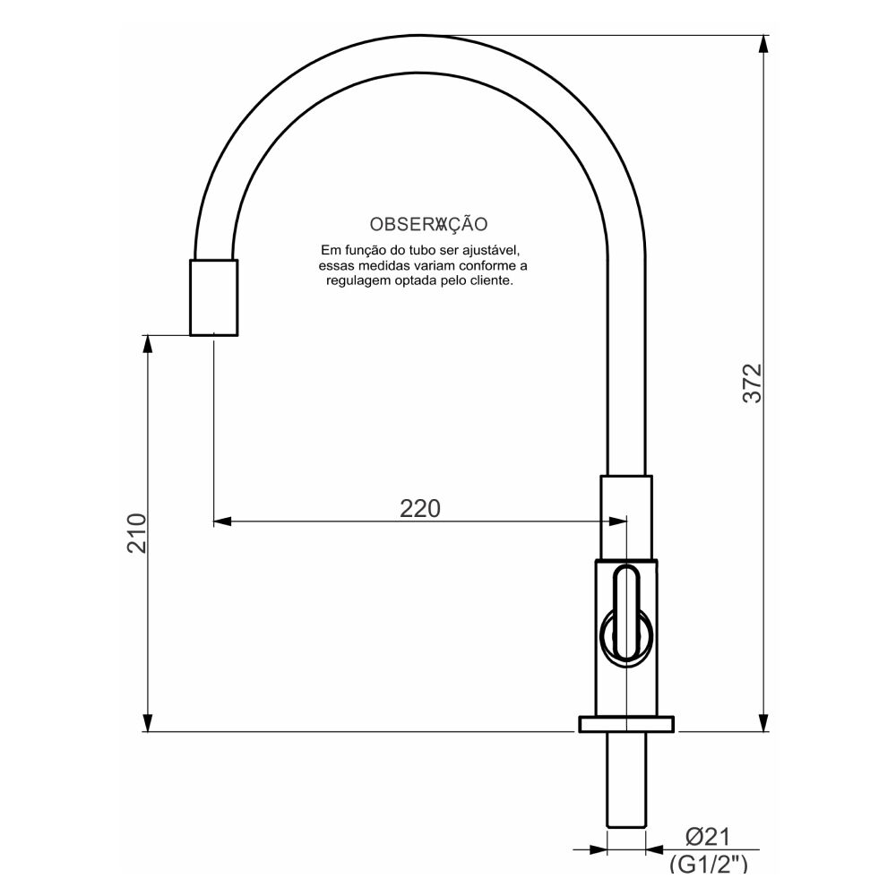Torneira de Pia para Cozinha Baixo Dom Color Perflex