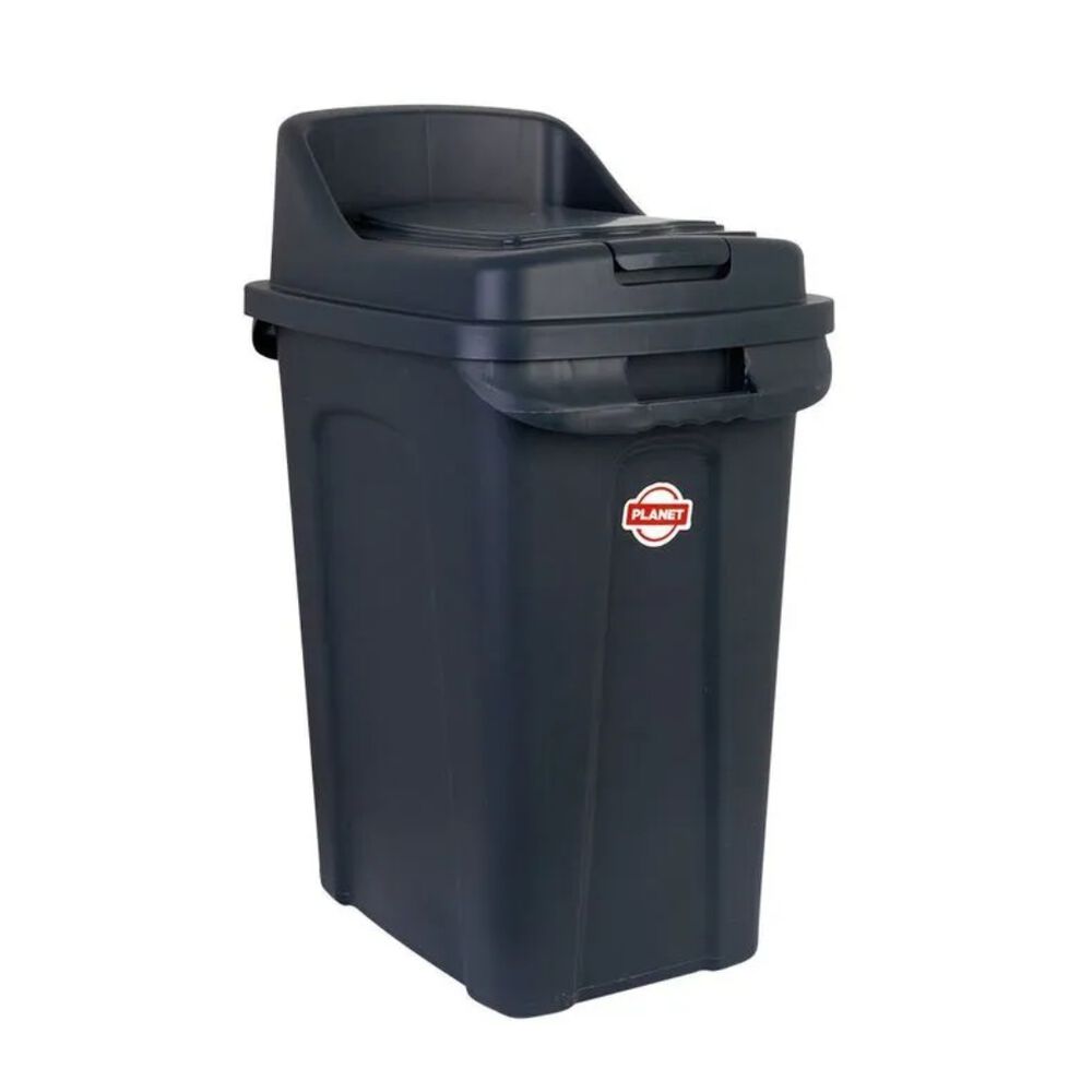 Lixeira Plástica com Tampa para Reciclagem 50L Casa&Ideia