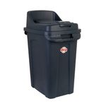 Lixeira Plástica com Tampa para Reciclagem 50L Casa&Ideia