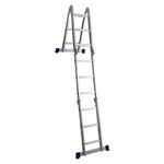 Escada Multifuncional 4x3 Alumínio 12 Degraus MOR