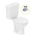 Conjunto Vaso Sanitário com Caixa Acoplada Ecoflush Saveiro Branco Celite
