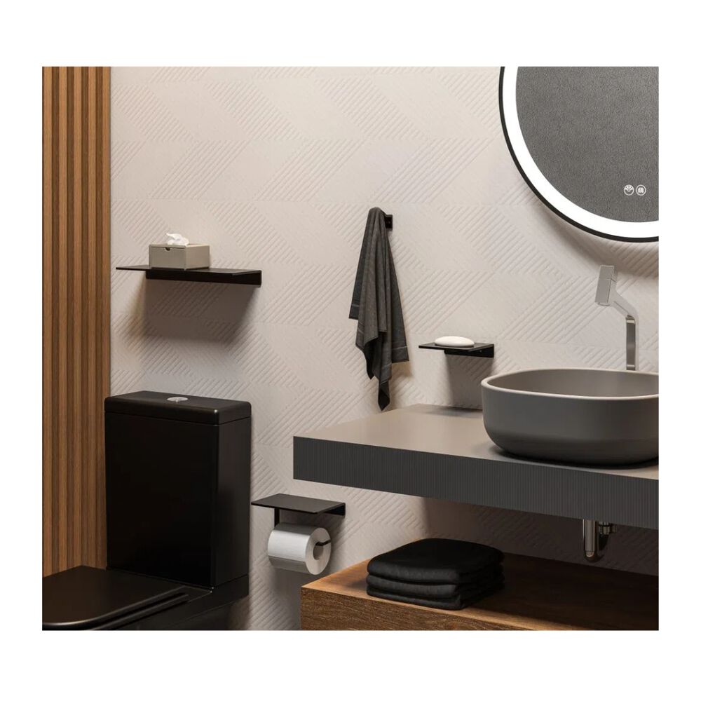 Prateleira Alumínio Preto Fosco Astra