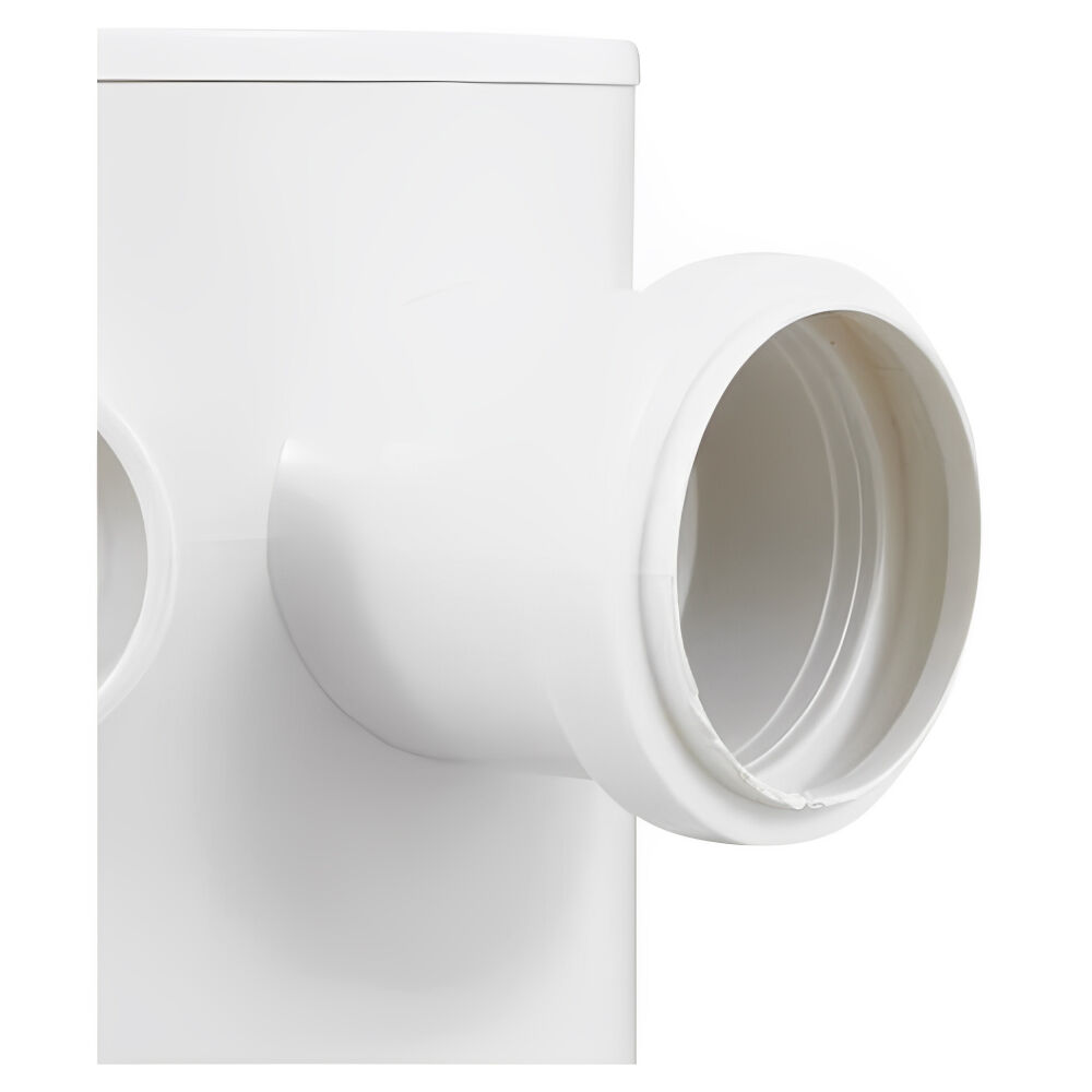 Caixa Sifonada PVC Quadrada com 3 Entradas N°5 DN100x100x50mm Krona
