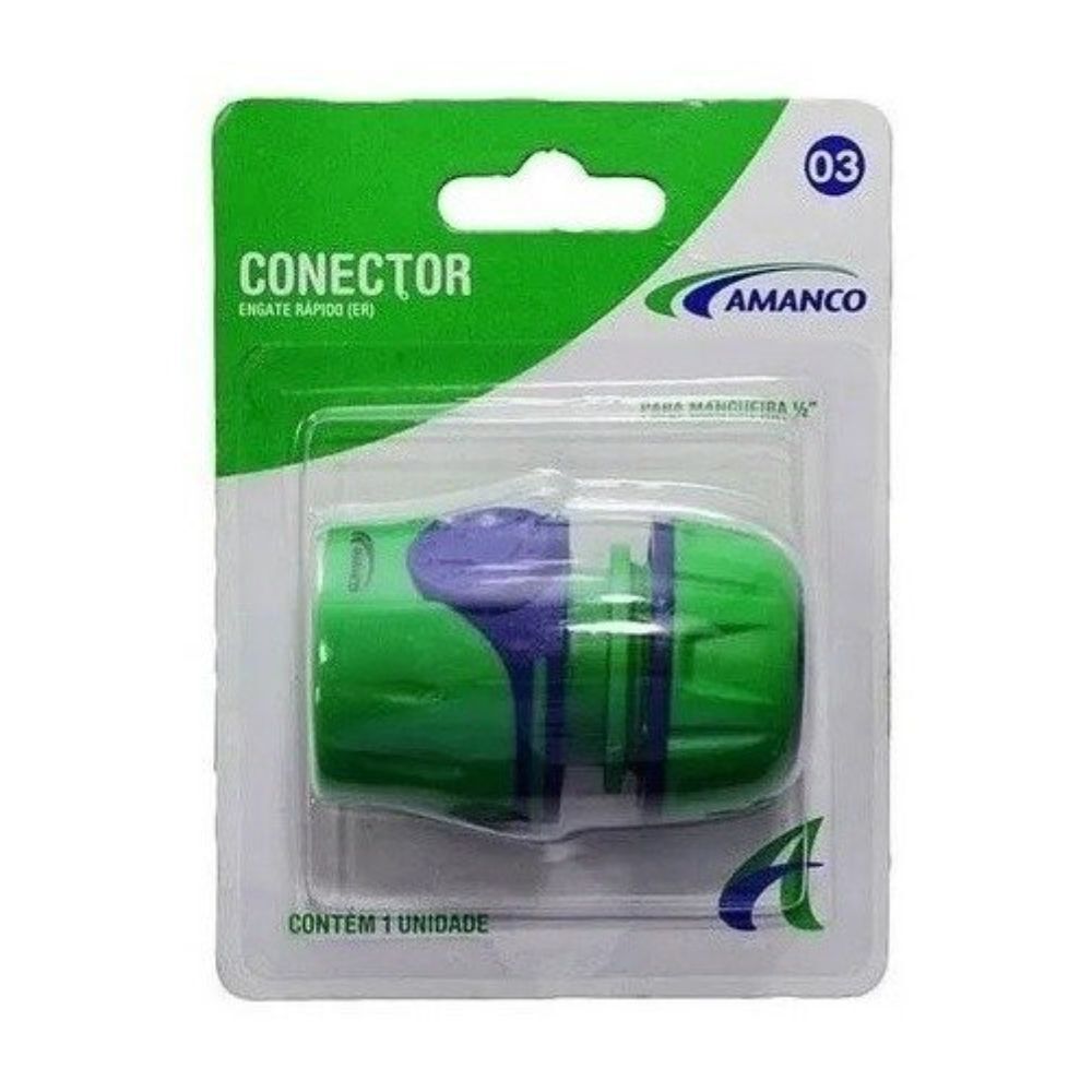 Engate Rápido 1/2 Mangueira com Conector Stop Amanco