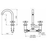 Torneira Misturador de Pia para Banheiro Slim Cross Perflex