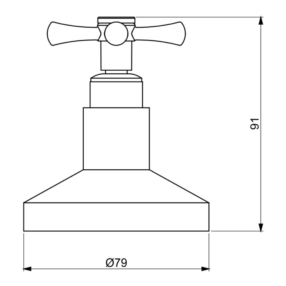 Acabamento de Registro Job para Base Fabrimar 1.1/4" 1.1/2" Cromado Perflex