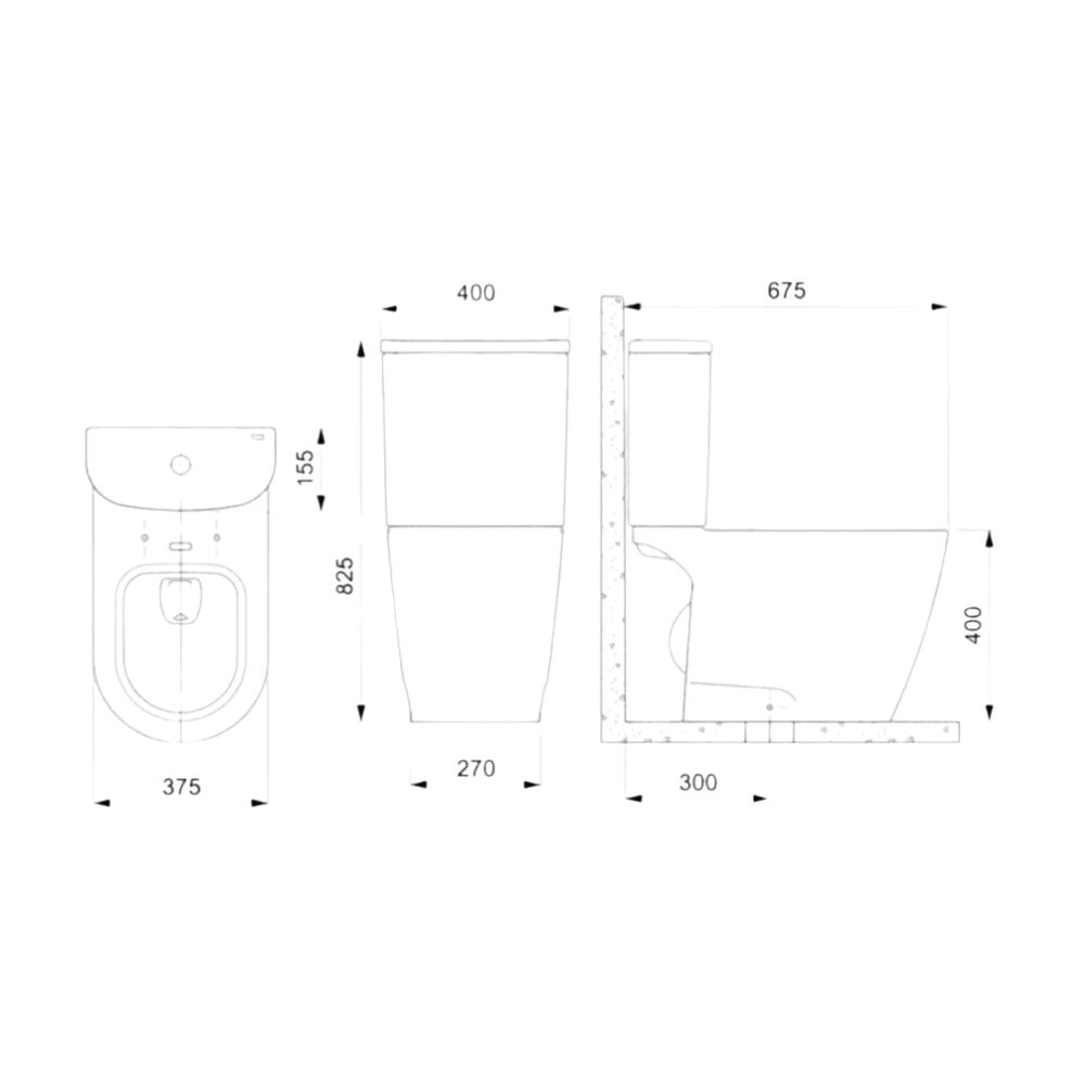 Kit Vaso Sanitário com Caixa Acoplada e Itens de Instalação Neo Branco Incepa