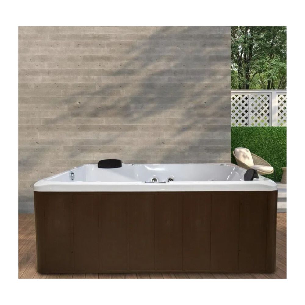 Spa Quadrado Miami 13 Jatos 175x175cm Branco Bivolt Aquaplas