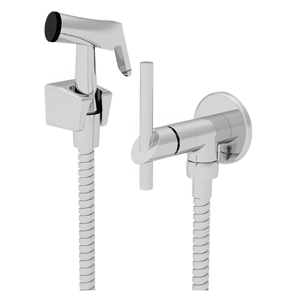 Ducha Higiênica C69 com 1/4 de Volta Cromado Metalplas