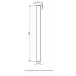 Tubo Regulagem D23mm x 30cm para Sifão Banheiro Perflex