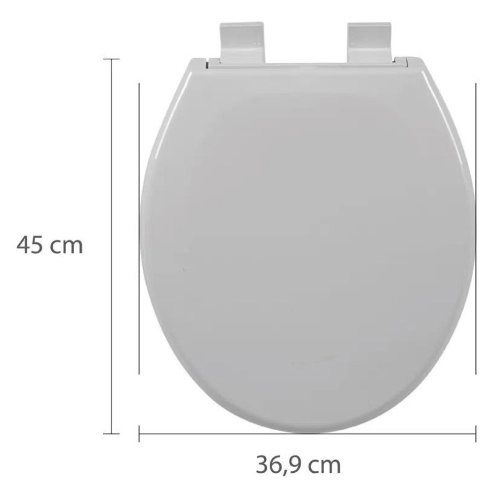 Assento Sanitário Oval Soft Close com Fechamento Suave Astra Branco