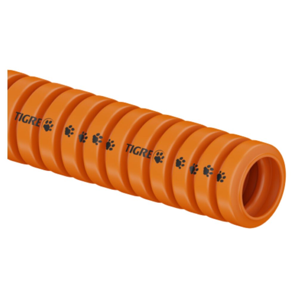 Eletroduto Corrugado Flexível Reforçado 20mm x 50m Tigre