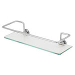 Porta Shampoo de Banheiro Retangular Vidro 30cm Metalplas