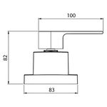 Acabamento para Registro de Gaveta de 1 1/2" e 1 1/4" Lorenzetti