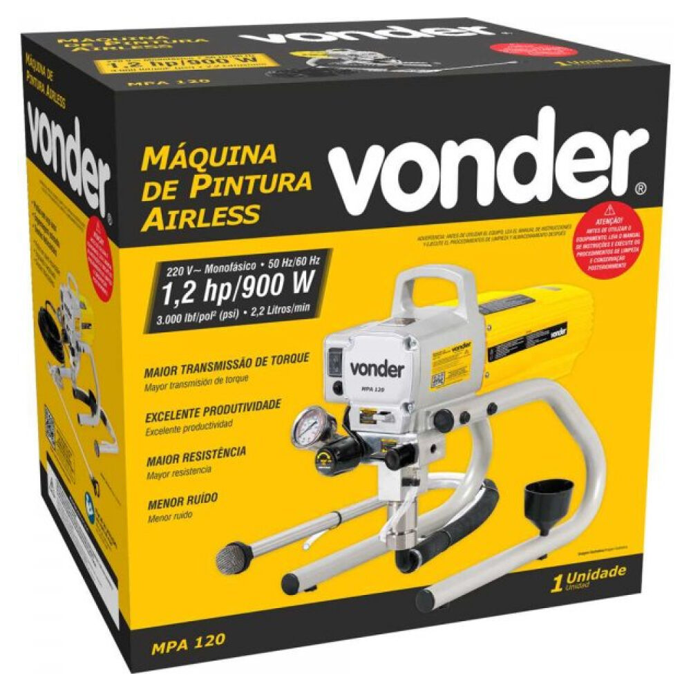 Máquina de Pintura Airless MPA120 1,2HP 220V Vonder