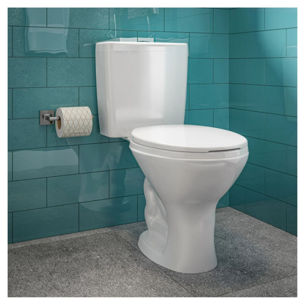 KIT Vaso Sanitário e Caixa Acoplada com Acessórios Saveiro Branco Celite