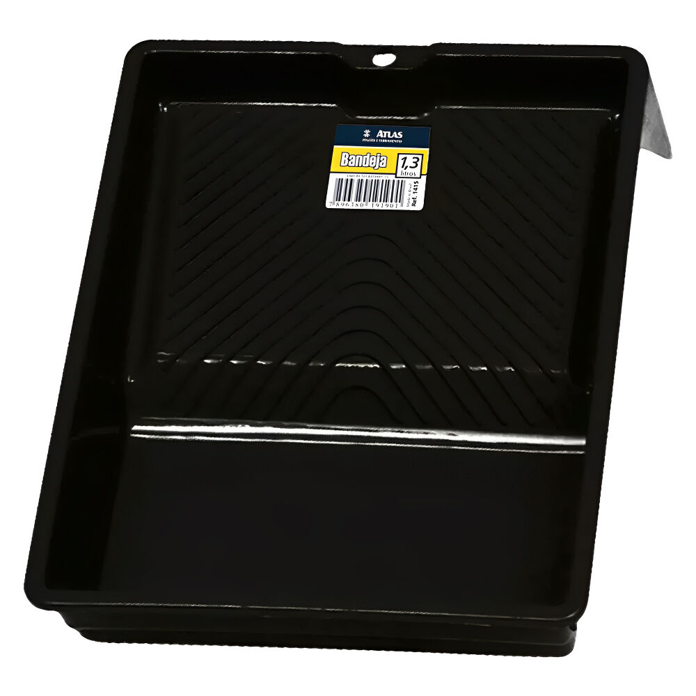 Bandeja de Plástico para Pintura Preto Atlas