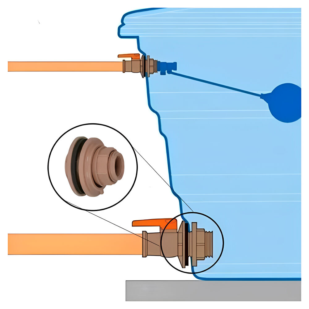 Adaptador com Flange Soldável para Caixa D'água 50mm x 1.1/2" Krona