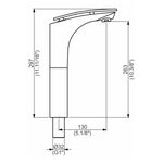 Torneira Misturador Monocomando para Banheiro Alto Flip Perflex