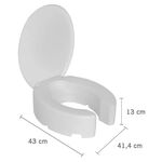 Assento Sanitário Elevado com Tampa 13cm Astra