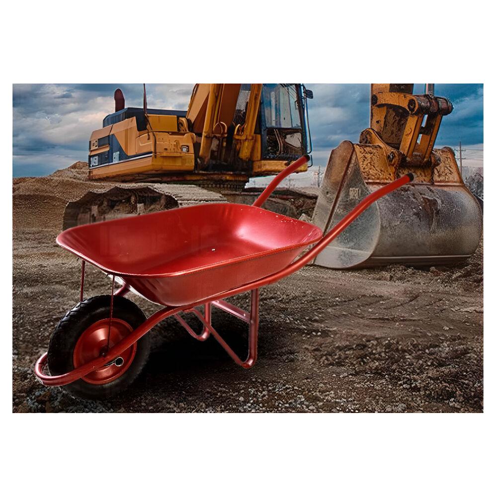 Carrinho de M&atilde;o com Ca&ccedil;amba Met&aacute;lica Vermelho 45L Soft Esfera Gordini