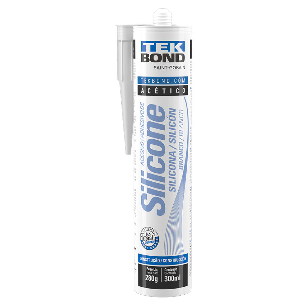 Adesivo de Silicone Acético 280g Tekbond