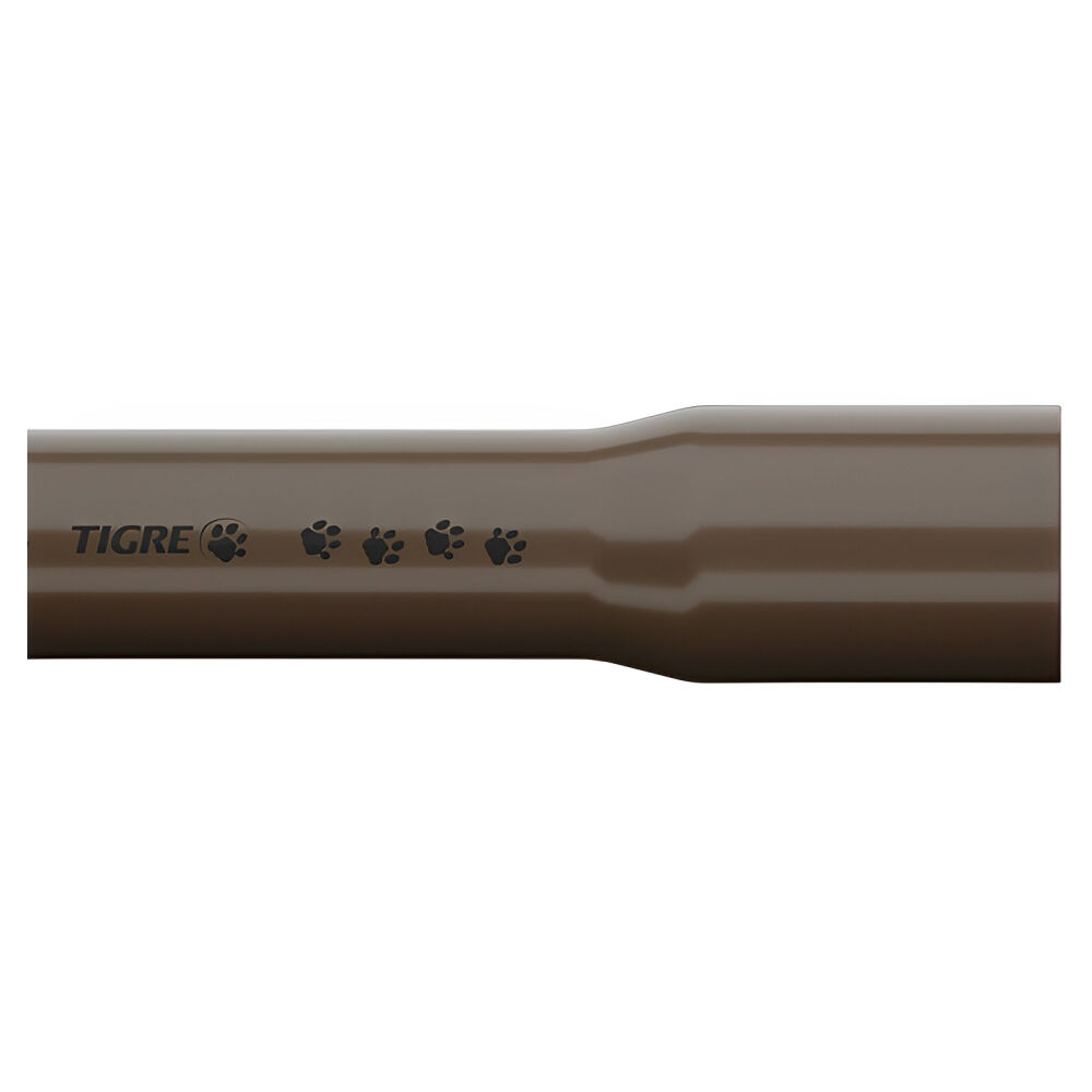 Tubo de PVC Marrom Soldável 40mm x 6m Tigre