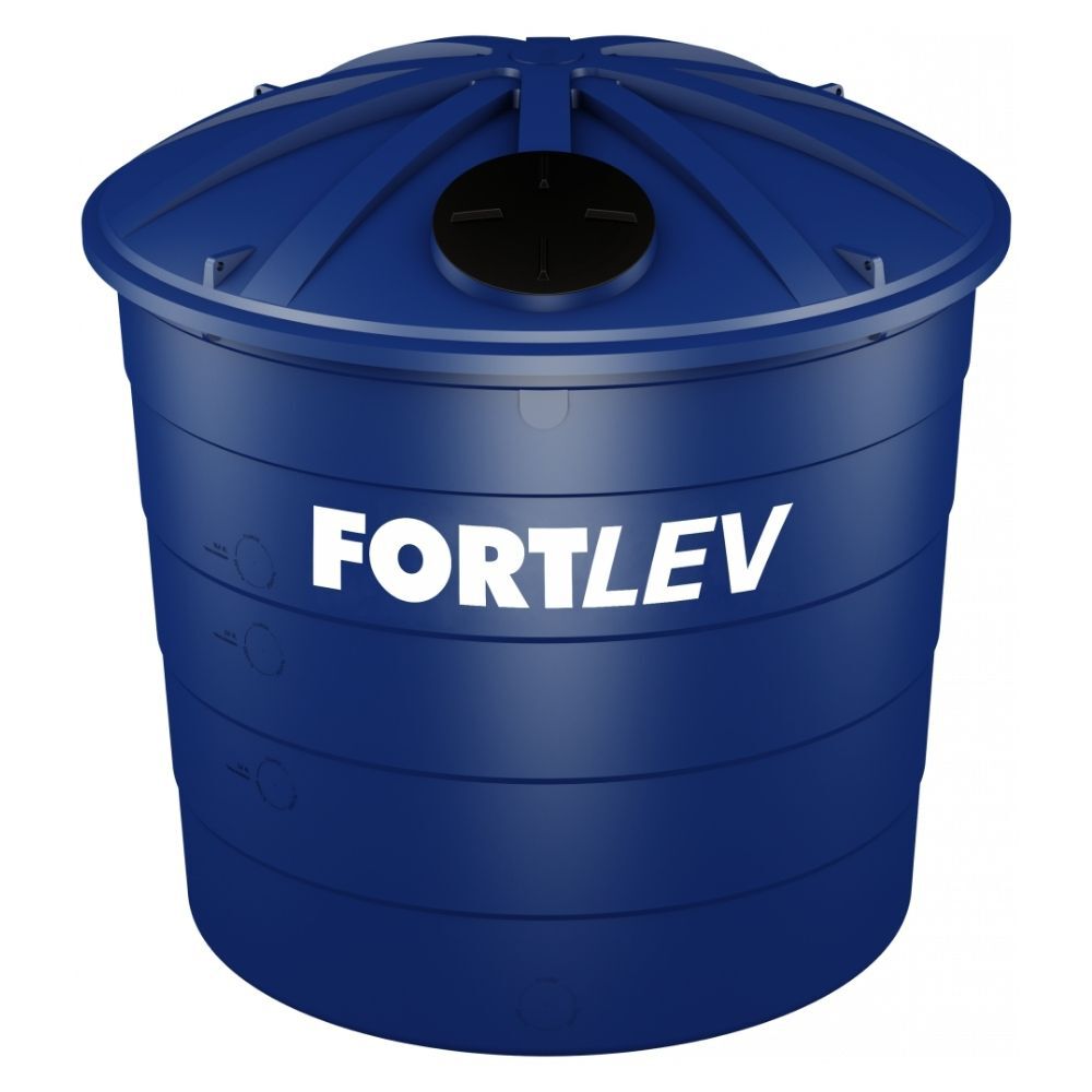Caixa d'água 15.000L de Polietileno Azul Fortlev