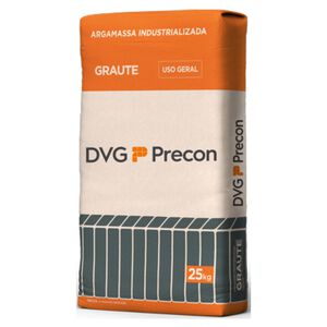 Argamassa Graute Uso Geral 25kg Cinza DVG Precon Argamassa Graute Uso Geral 25kg Cinza DVG Precon