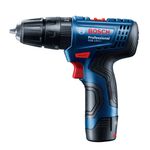 Furadeira Parafusadeira GSB 120-Li 3/8 " 10mm 12V com Bateria e Carregador Rápido Bivolt Bosch