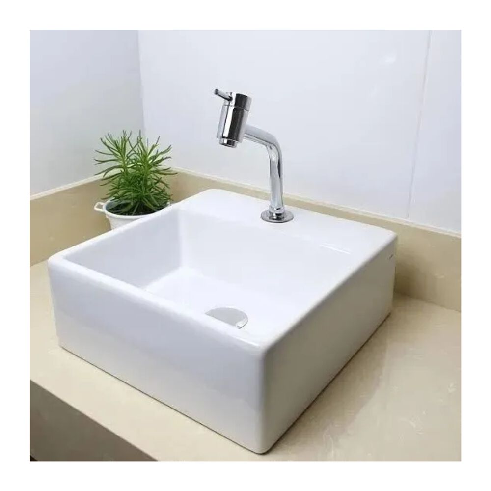 Torneira de Mesa para Lavat&oacute;rio Lyn Bica Alta 1/2" Cromado Addra