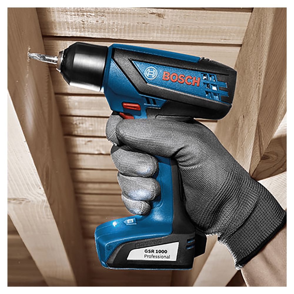 Furadeira e Parafusadeira Smart Bateria GSR 1000 12V e Carregador Bivolt Bosch