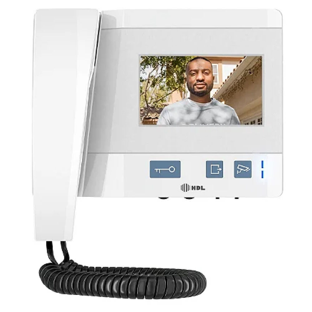 Extensão Vídeo Porteiro Eletrônico Class Monitor 4,3" Branco HDL