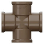 Cruzeta PVC Marrom Soldável 3/4" 25mm Tigre