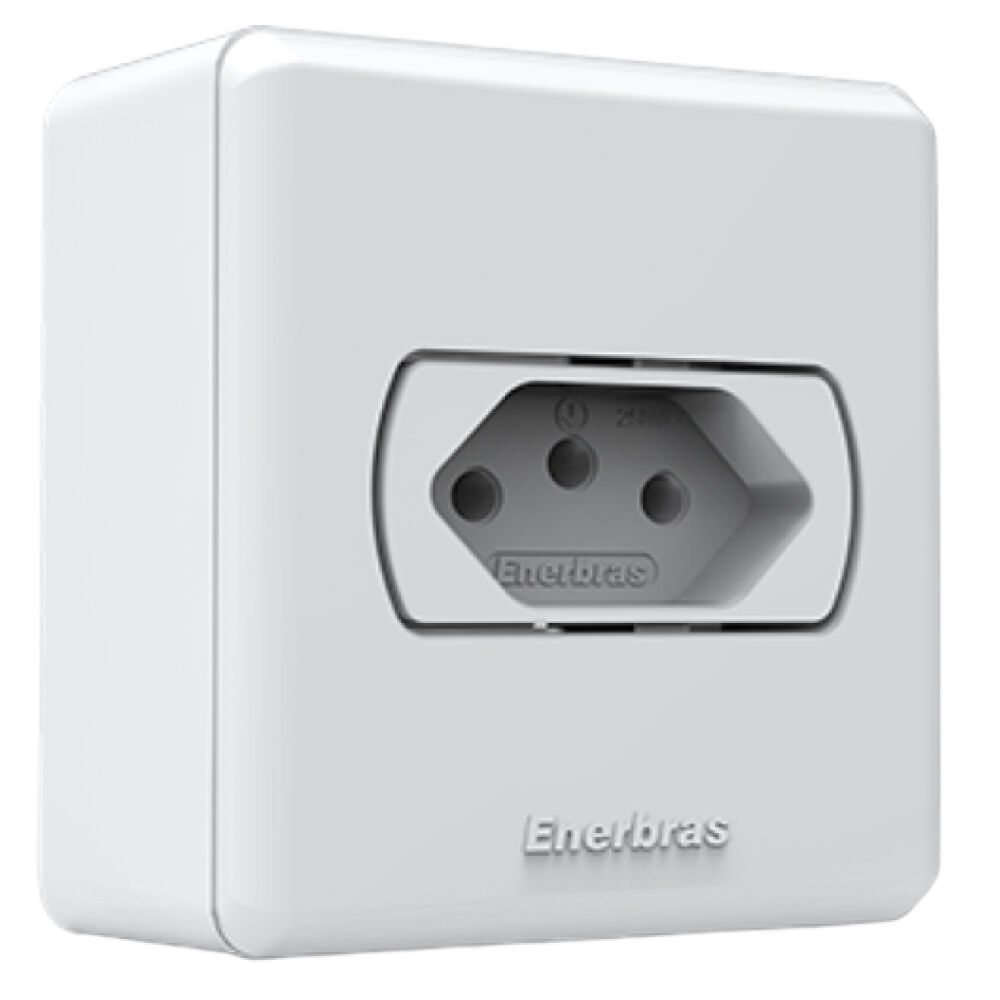 Módulo Tomada 10A/250V Neo Sottile Branco Enerbras