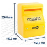 Caixa Plástica para Correspondência 15 x 25 x 19cm Nove54