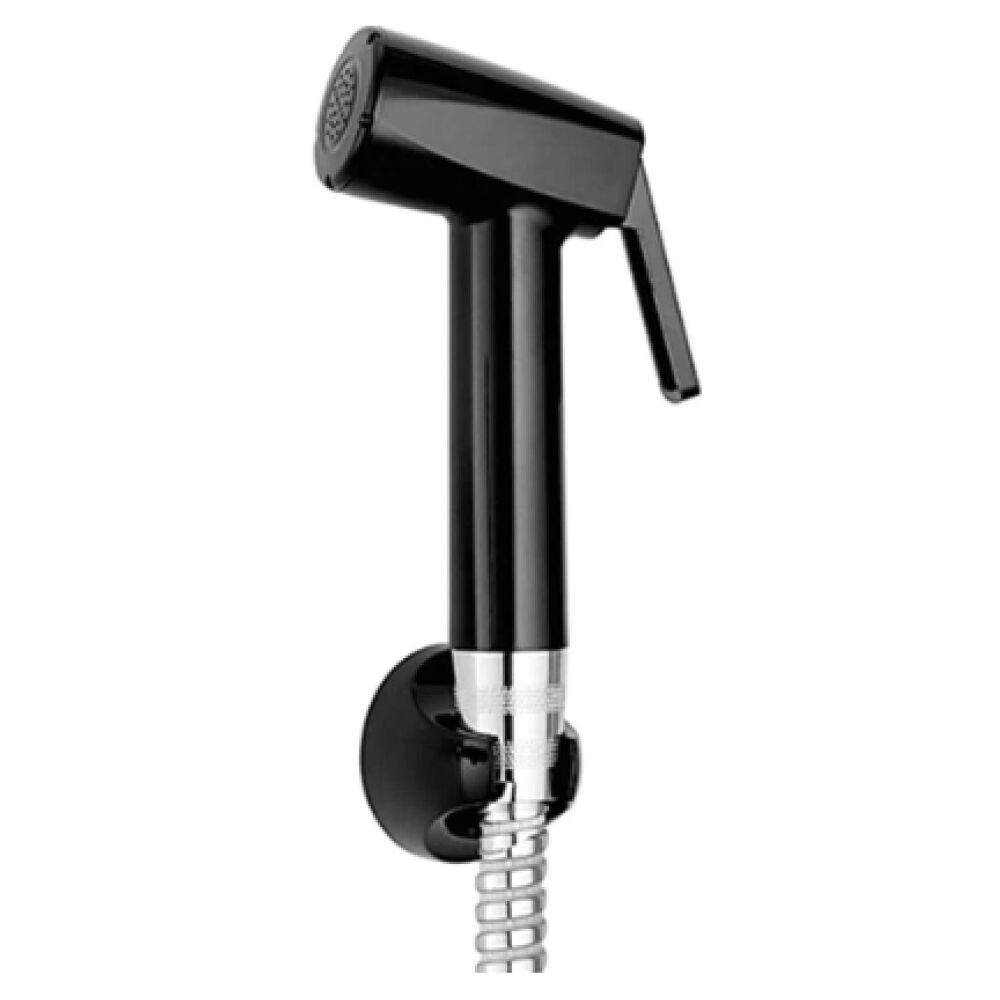 Ducha Higiênica Bric Flexível de 1,20m Preto/Cromado Lorenzetti